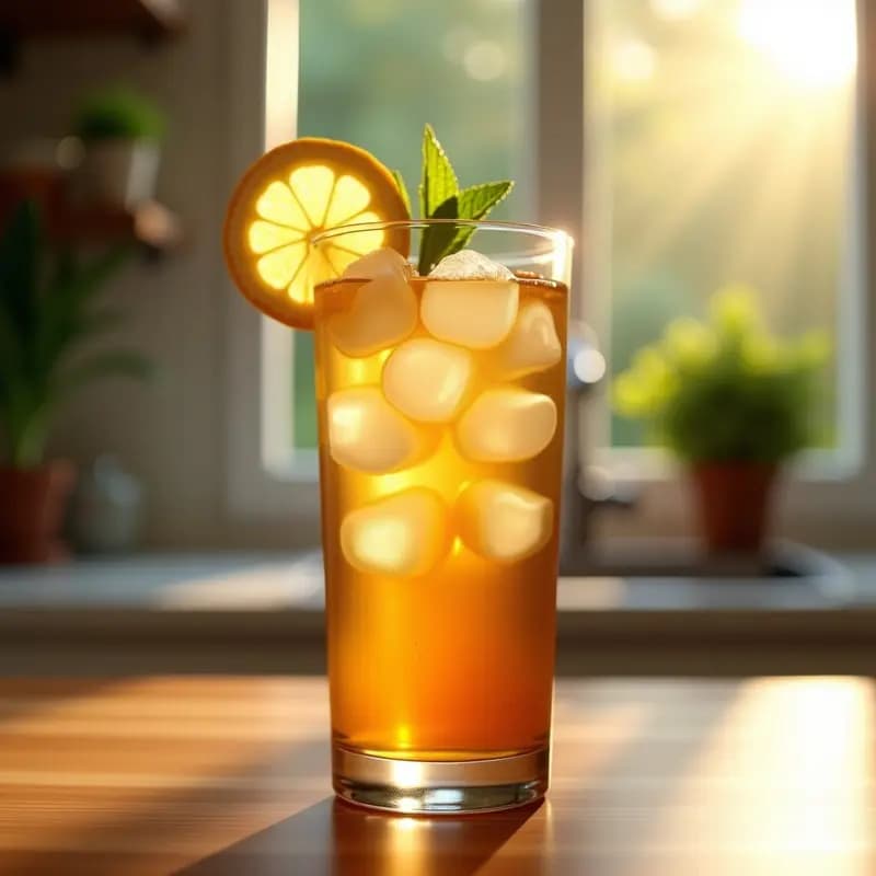Té Glacé de Hongos Reishi y Limón: Bebida Adaptogénica Antiestrés