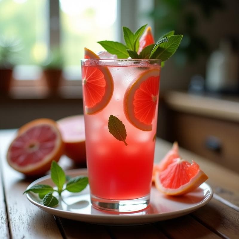 Té Glacial de Hibisco y Pomelo Rosa: Bebida Detox y Quemagrasa Sin Azúcar