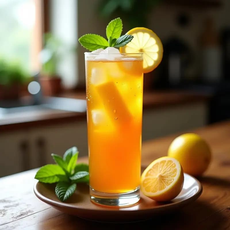 Té Helado de Baobab y Limón con Jengibre: Bebida Africana Antioxidante y Energizante