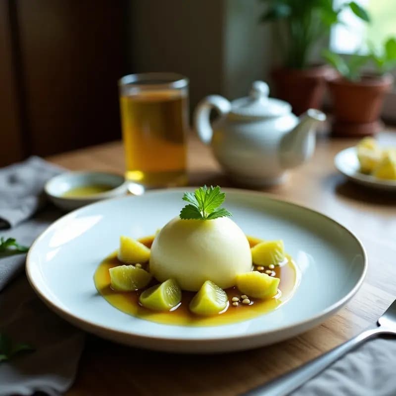 Té Helado de Baobab y Limón con Burbujas de Menta: Bebida Africana Detox