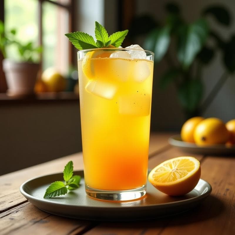 Té Helado de Maracuyá y Jengibre: Bebida Brasilera Refrescante Sin Azúcar en 10 Minutos