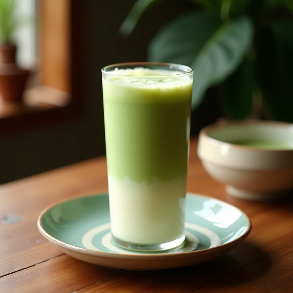 Té Helado de Matcha y Leche de Coco: Bebida Japonesa Sin Azúcar y Energizante