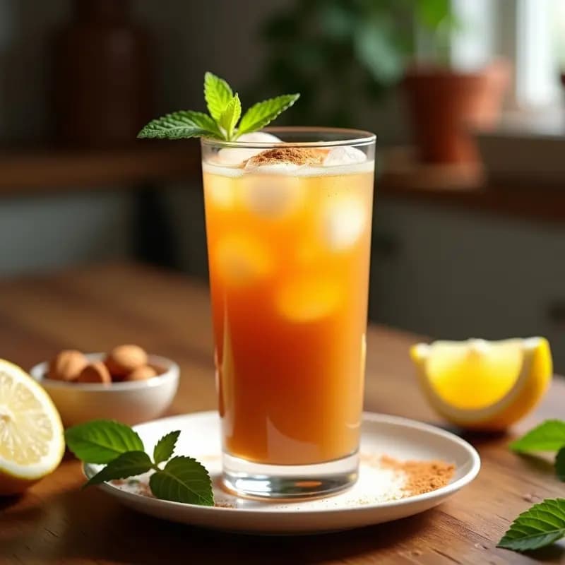 Té Helado de Rooibos con Leche de Mandrágora y Canela: Bebida Sudafricana Relajante