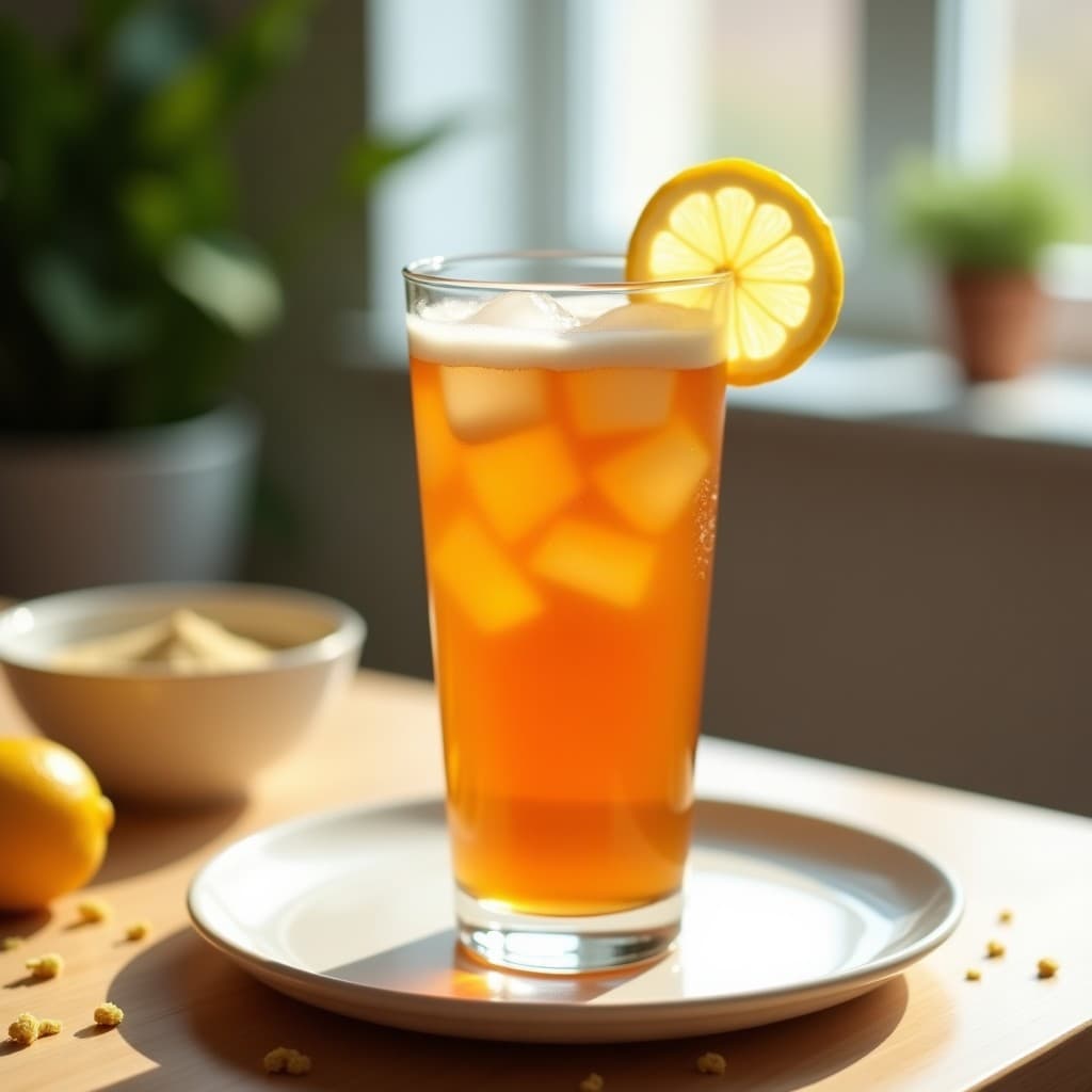 Té Helado de Rooibos con Lecitina de Girasol y Limón: Bebida Detox y Sin Cafeína
