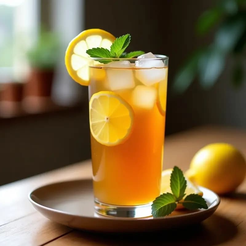 Té Helado de Rooibos con Limón y Miel: Bebida Sudafricana Antiinflamatoria y Relajante