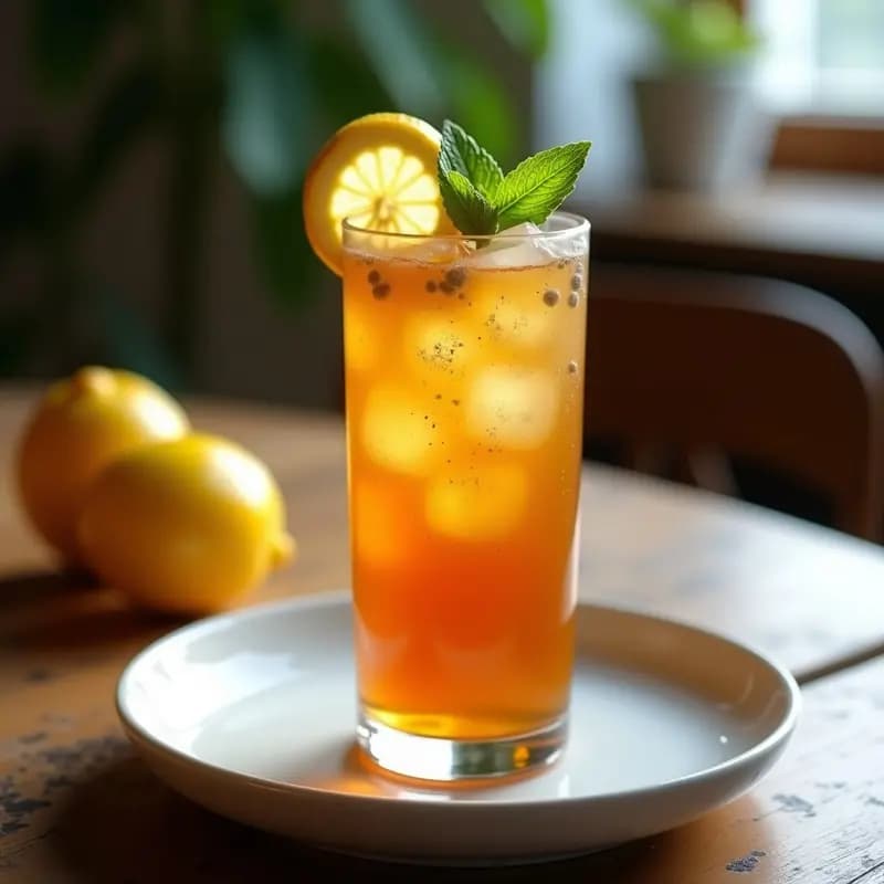Té Helado de Rooibos y Maracuyá con Chía: Bebida Sudafricana Detox y Sin Azúcar