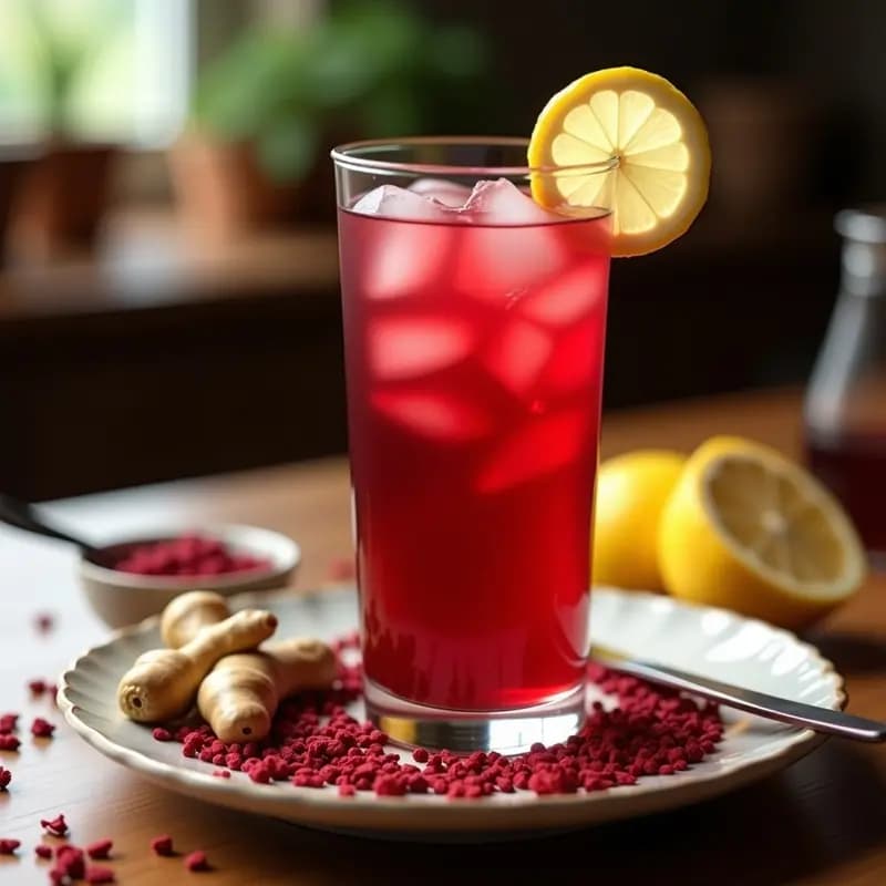 Té de Hibisco y Jengibre con Limón: Infusión Egipcia para Depurar y Adelgazar