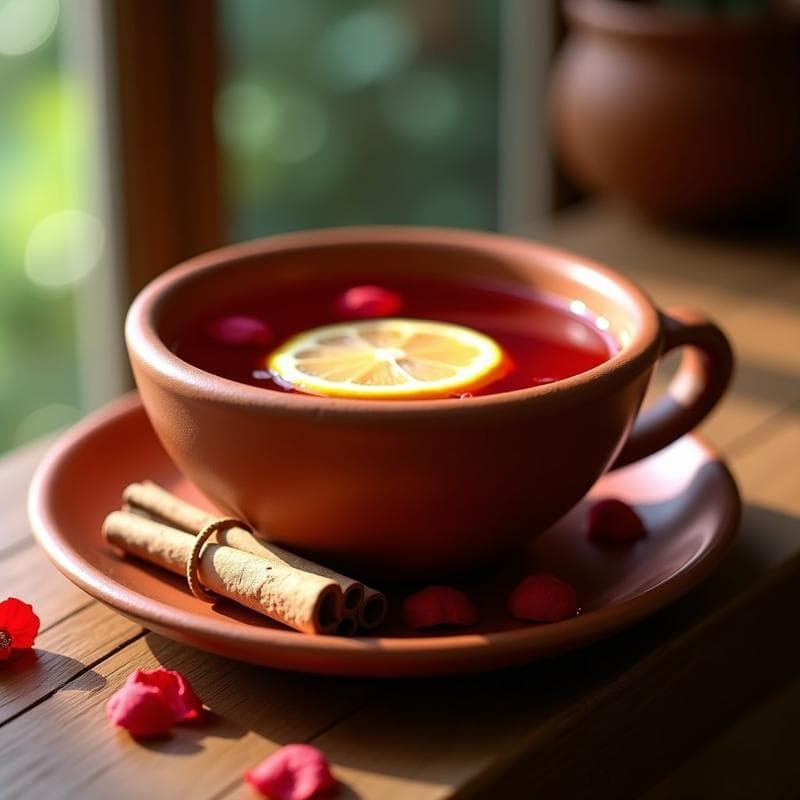 Té de Hibisco y Jengibre con Limón: Bebida Mexicana Sin Cafeína y Relajante