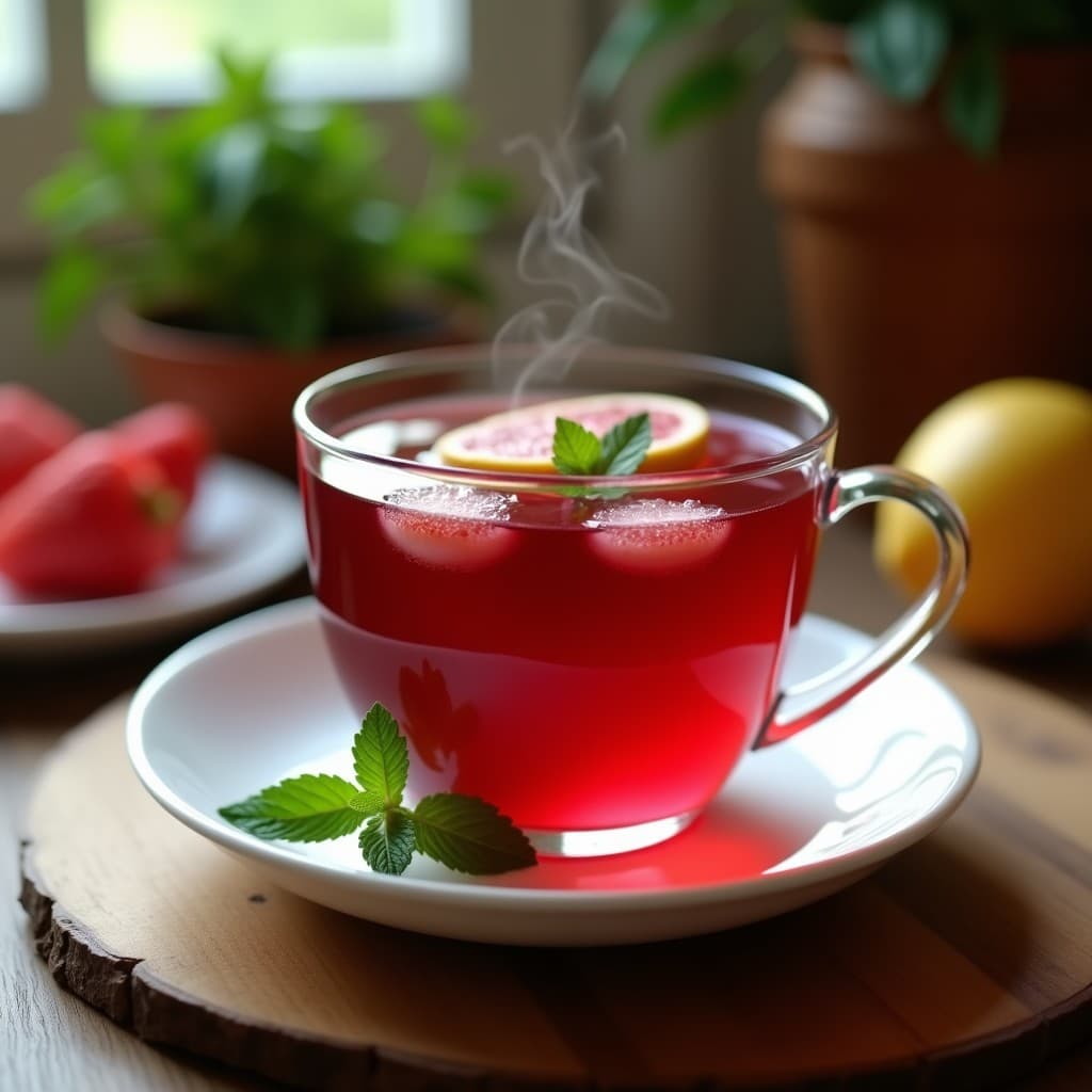 Té de Hibisco y Rosa Mosqueta con Jengibre Fresco: Bebida Afrodisíaca y Rica en Vitamina C