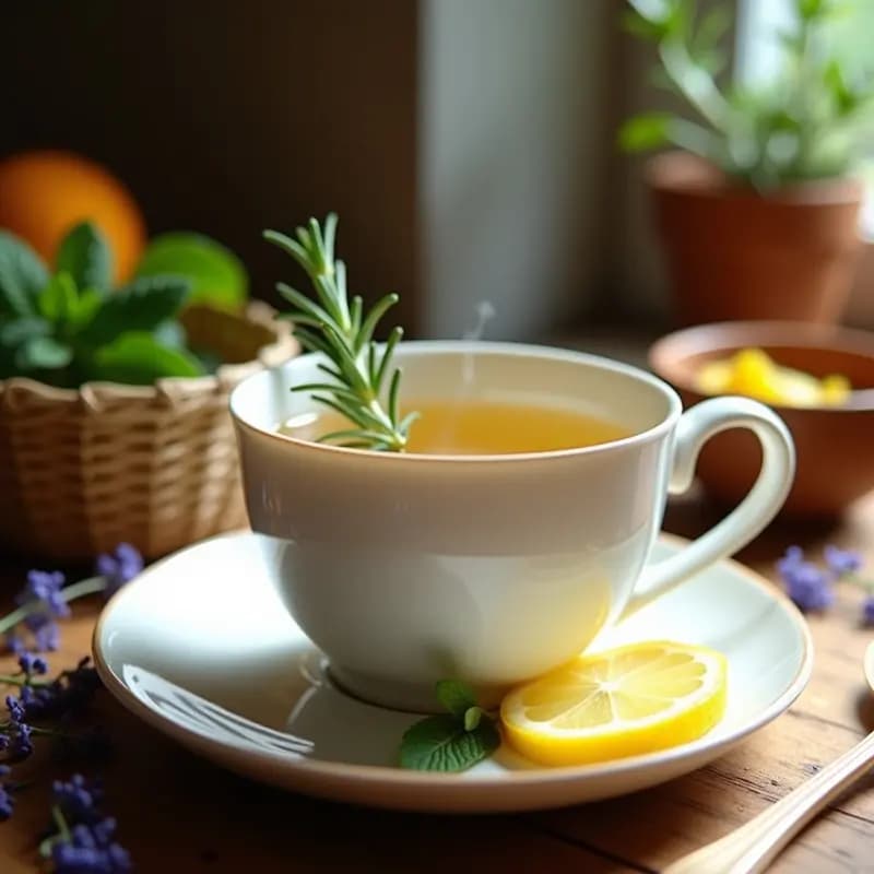 Té de Hierbas Andaluz con Miel y Limón: Infusión Española Relajante