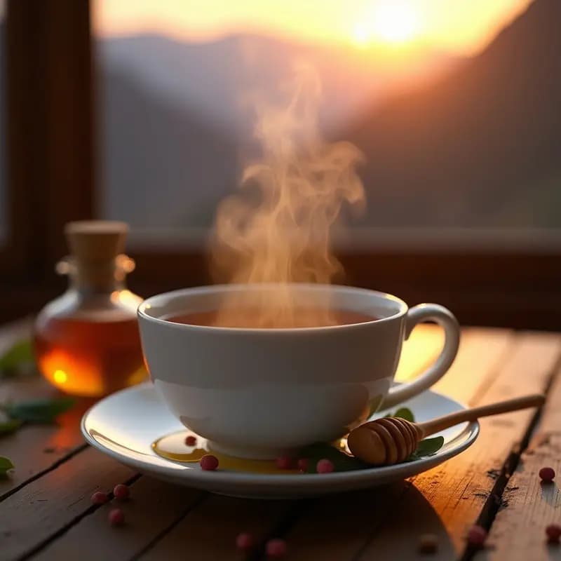 Té de Hierbas Andinas con Miel de Ab Isaac: Bebida Peruana Relajante para la Noche