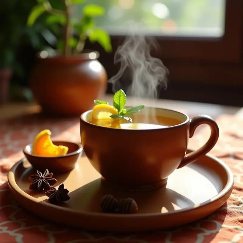 Té de Hierbas Morunas con Miel y Limón: Bebida Marroquí Relajante y Digestiva