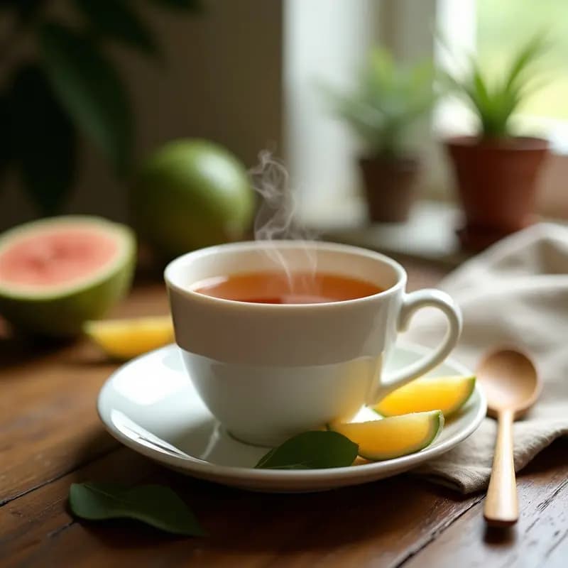 Té de Hojas de Guayaba con Jengibre: Bebida Colombiana Digestiva y Sin Cafeína