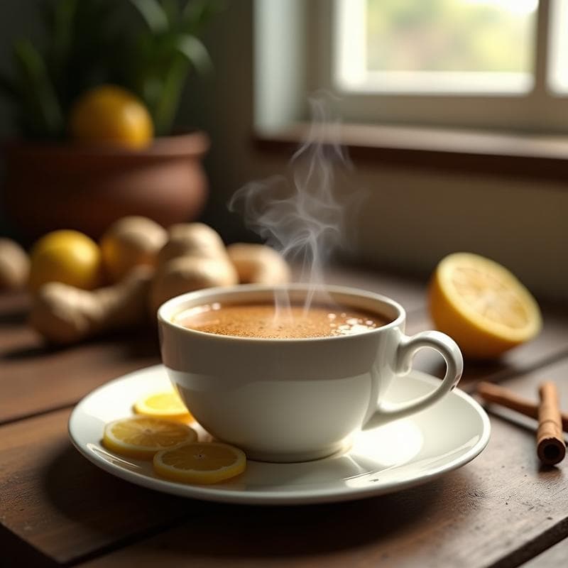 Té de Hongos Chaga y Jengibre: Bebida Inmunoestimulante y Antiinflamatoria en 10 Minutos