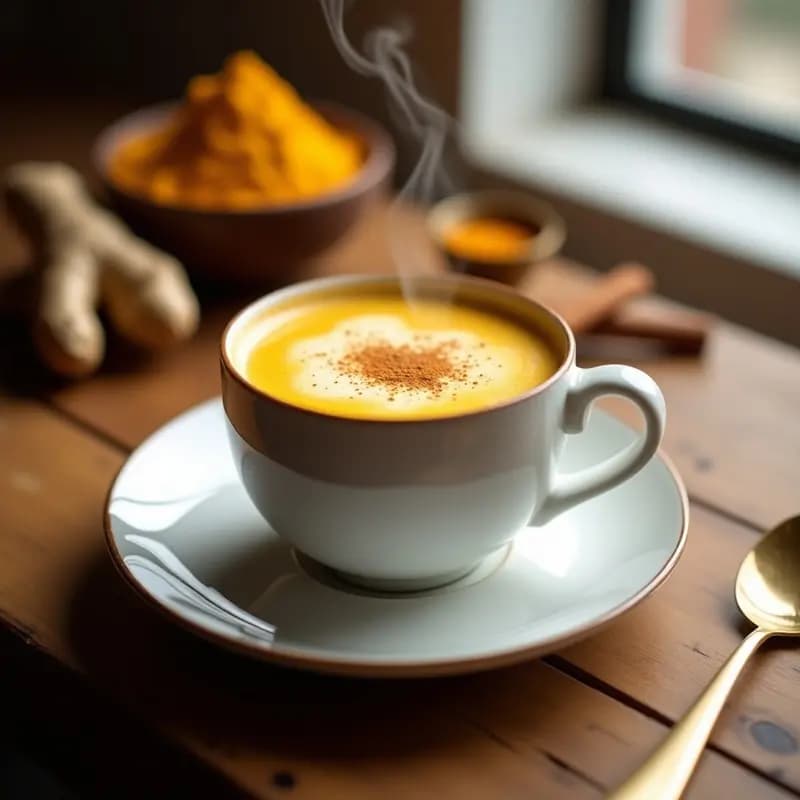 Té de Jengibre y Kurkuma Latte: Bebida India Antiinflamatoria y Keto