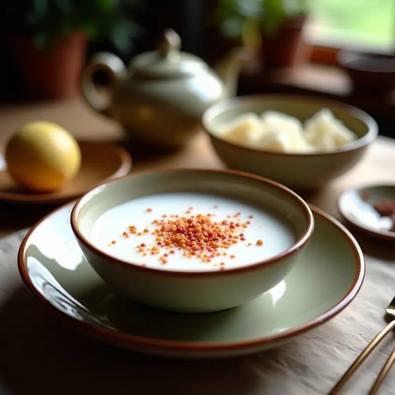 Té de Jengibre y Pimienta Rosa con Leche de coco: Bebida Ayurvédica para el Sistema Inmunológico