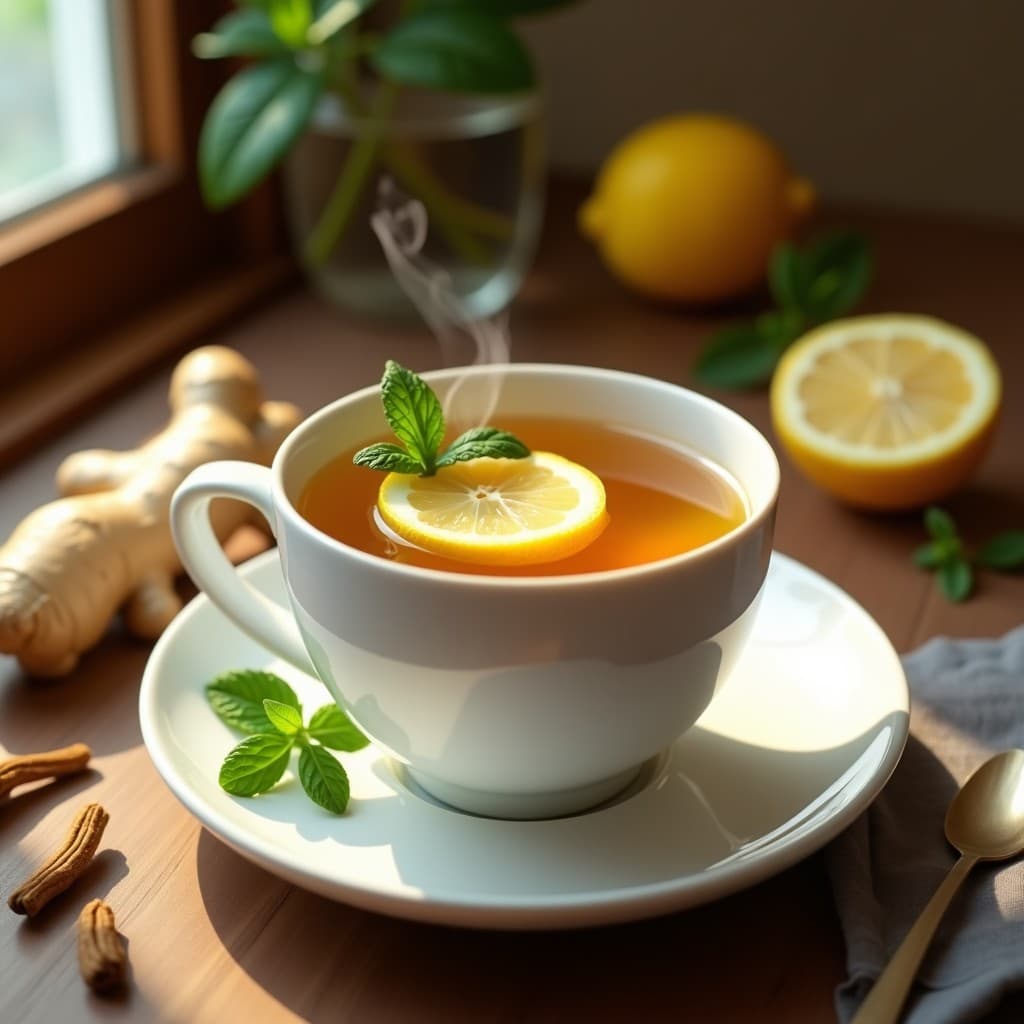 Té de Jengibre y Raíz de Regaliz con Limón: Infusión Digestiva y Antiinflamatoria en 5 Minutos