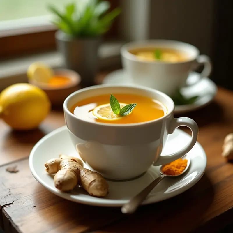 Té de Limón con Jengibre y Cúrcuma: Bebida Antinflamatoria y Quema Grasas en 5 Minutos
