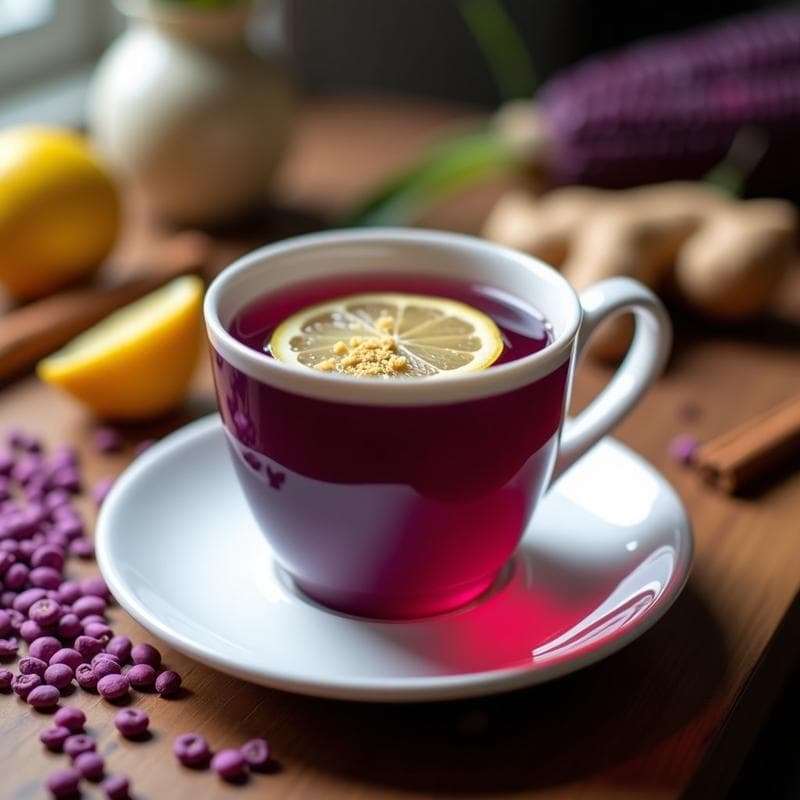 Té de Maíz Morado con Jengibre y Limón: Bebida Peruana Antinflamatoria en 10 Minutos