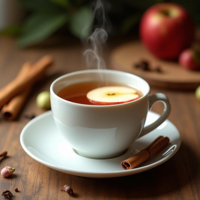 Té de Manzana y Canela con Especias: Bebida Caliente Detox y Sin Cafeína
