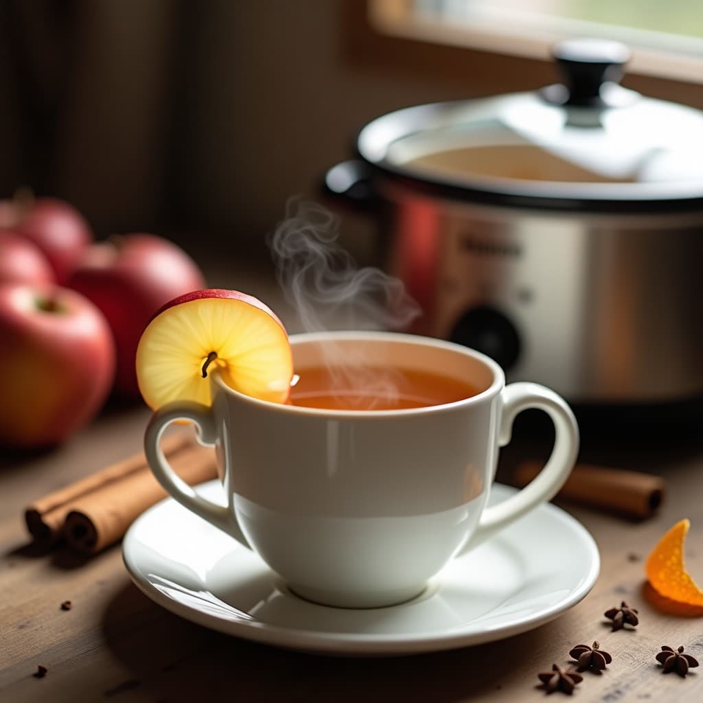 Té de Manzana y Canela con Jengibre Fresco: Bebida Detox en Olla Lenta para el Invierno