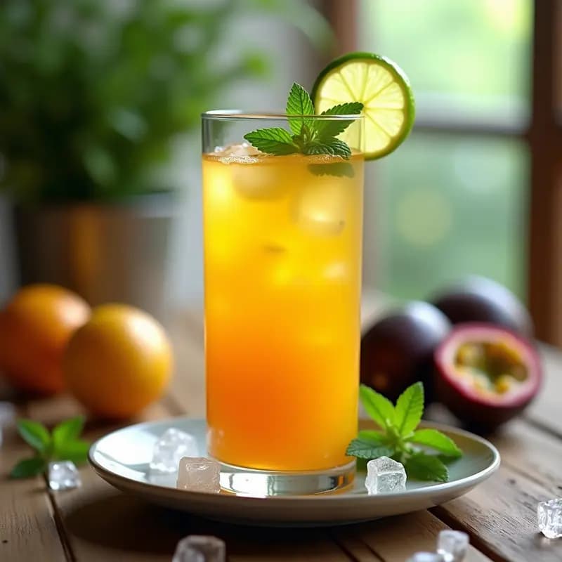Té de Maracuyá y Mentas Frescas: Bebida Colombiana Refrescante y Sin Cafeína