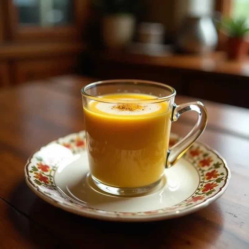Té de Masala con Leche de Coco y Azafrán: Bebida India Antiinflamatoria y Relajante