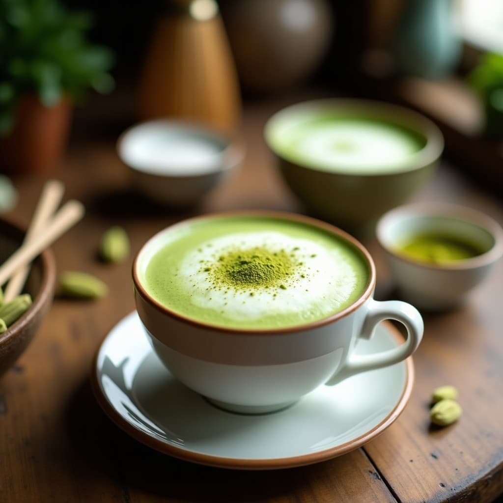 Té Matcha Latte con Leche de Camello: Bebida Energética y Antioxidante de Oriente Medio