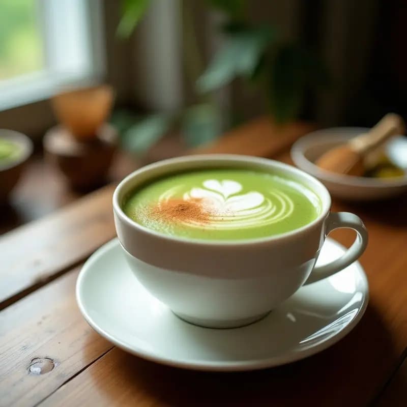 Té verde Matcha con Leche de Macadamia y Miel de Manuka: Bebida Antioxidante para el Sistema Inmune