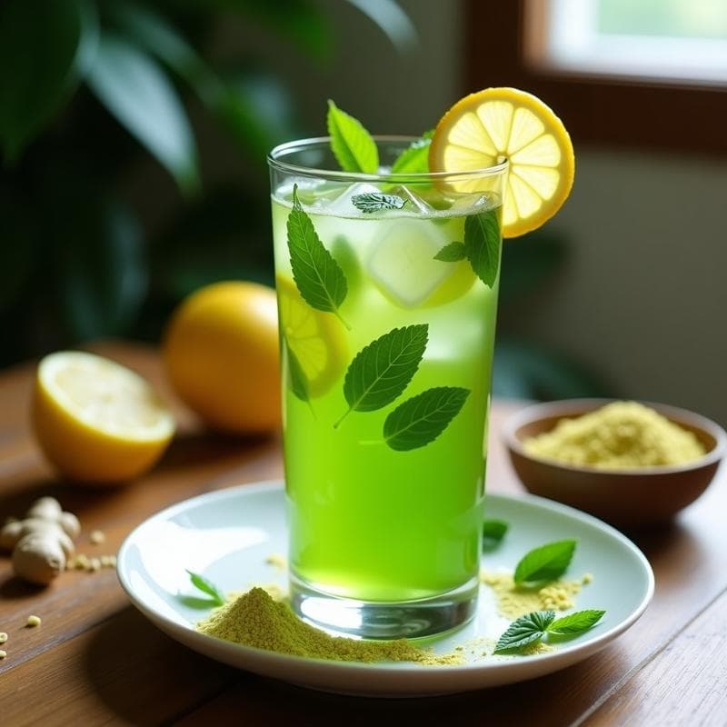 Té Verdes de Moringa y Limón: Bebida Detox y Alta en Clorofila en 5 Minutos