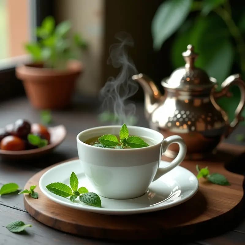 Té Moruno con Menta Fresca: Bebida Marroquí Relajante y Sin Cafeína