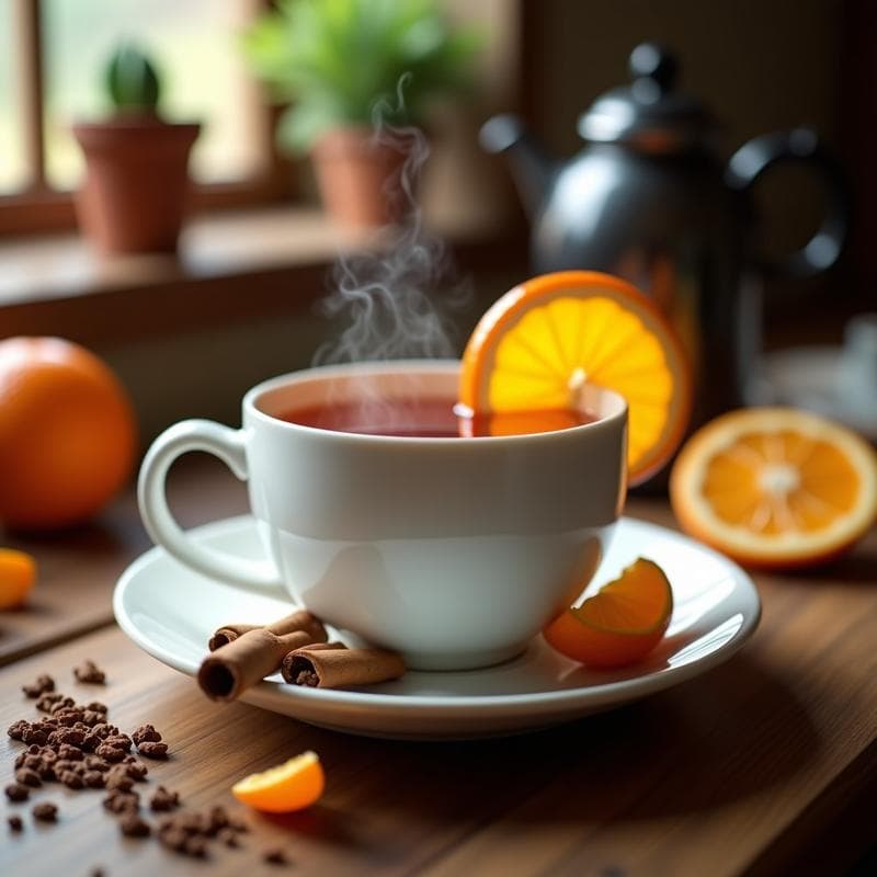 Té de Rooibos con Canela y Naranja: Bebida Caliente Sin Cafeína y Relajante