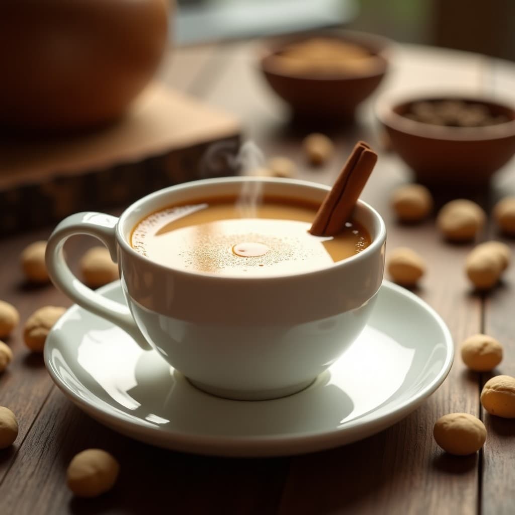 Té de Rooibos con Leche de Macadamia y Esencia de Vainilla: Bebida Relajante Sin Cafeína