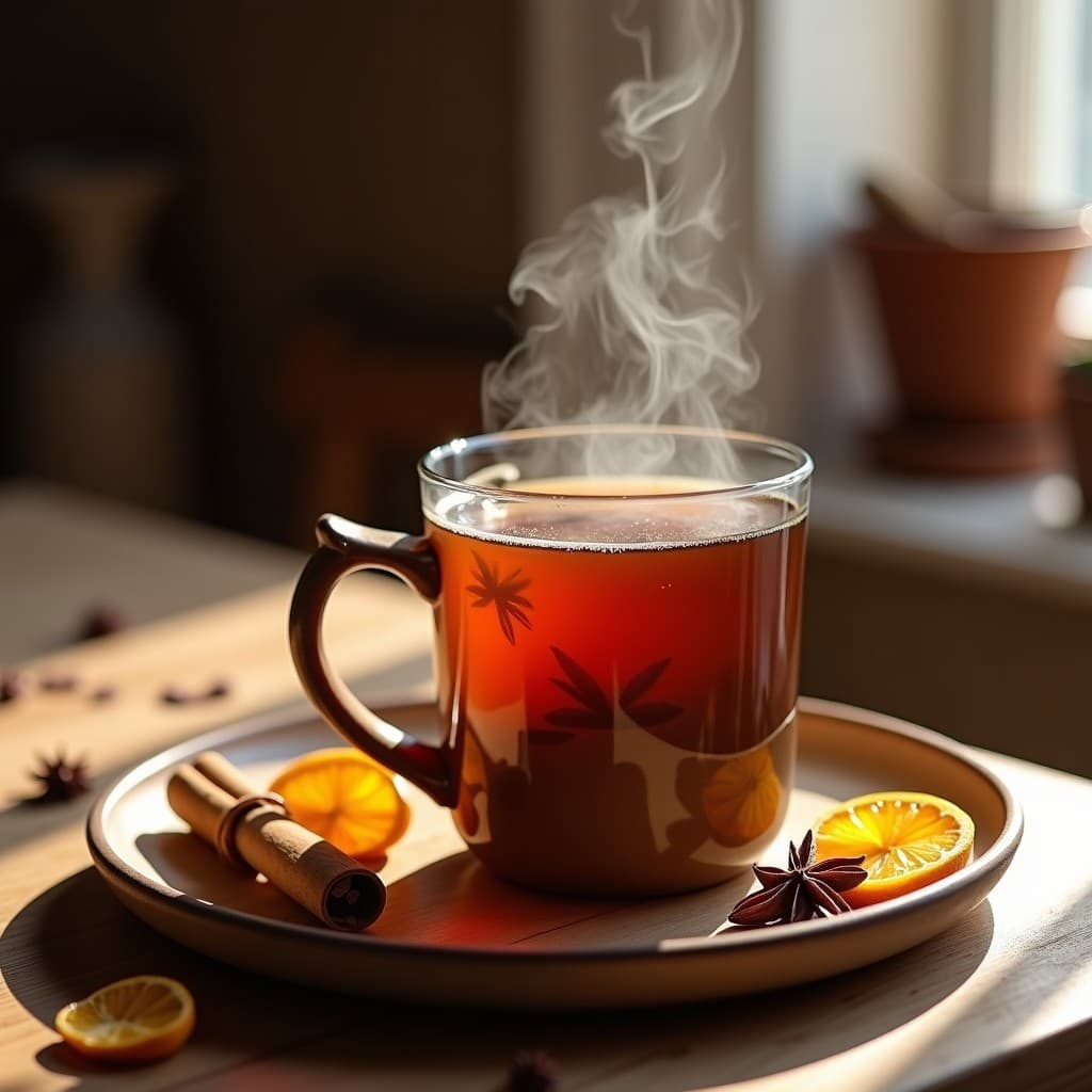 Té Caliente de Üva de Oso y Canela con Jengibre: Infusión Nativa Americana para el Invierno