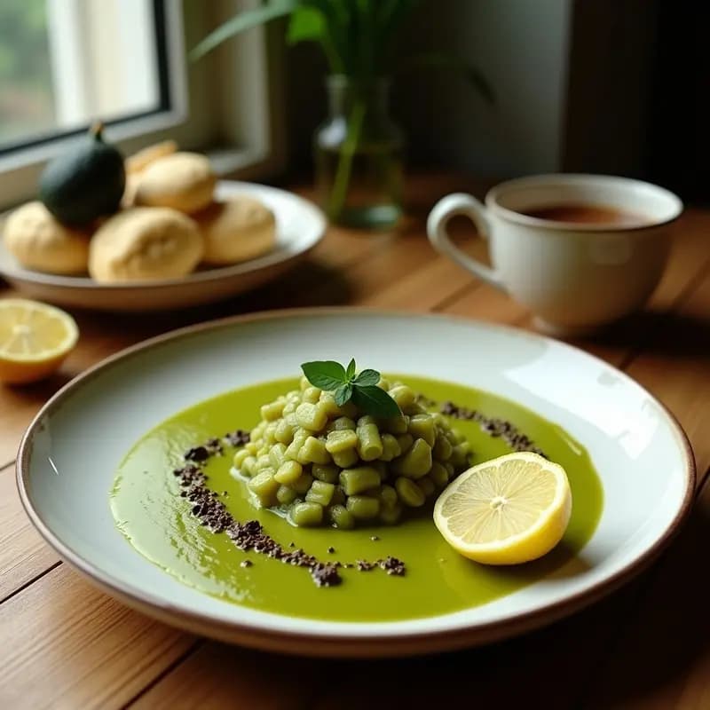 Bebida de Té Verde con Jazmín y Burbujas de Limón: Refresco Detox Japón-Coreano
