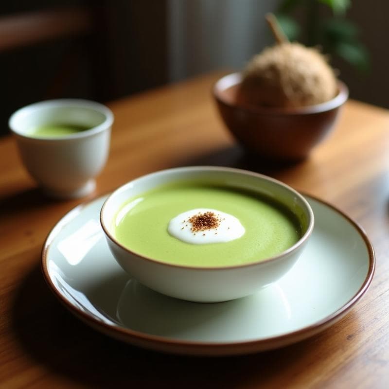 Té Verde Matcha con Leche de Coco y Vainilla: Bebida Energética y Detox
