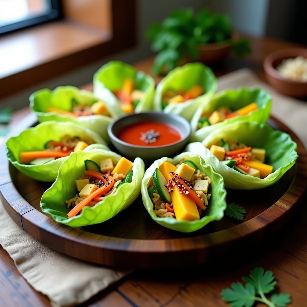 Temaki de Aguacate y Mango con Salsa Sriracha: Receta Japonesa Vegana y Sin Arroz