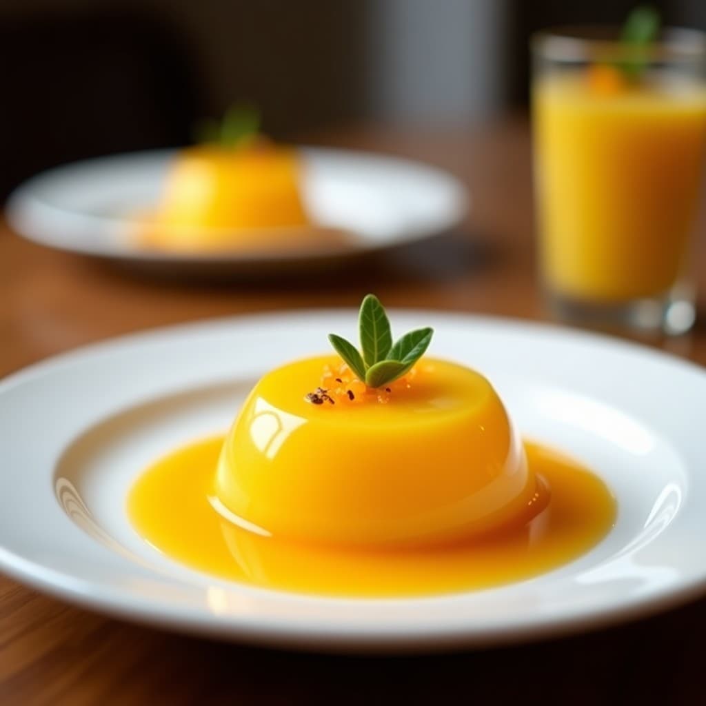 T tremblor de Mango y Leche de Coco con Gel de Maracuyá: Postre Filipina Vegana Sin Horno