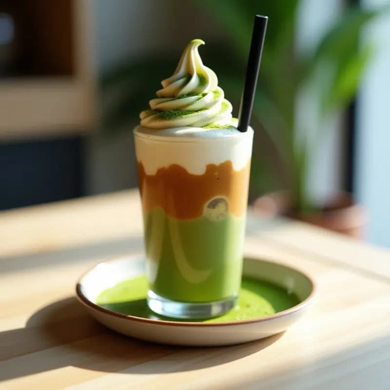 Tensión de Café Helado con Matcha: Receta Energizante y Refrescante en 5 Minutos