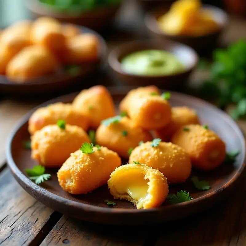 Tequeños Venezolanos de Queso de Mandioca: Aperitivo Crujiente y Sin Lactosa en Airfryer