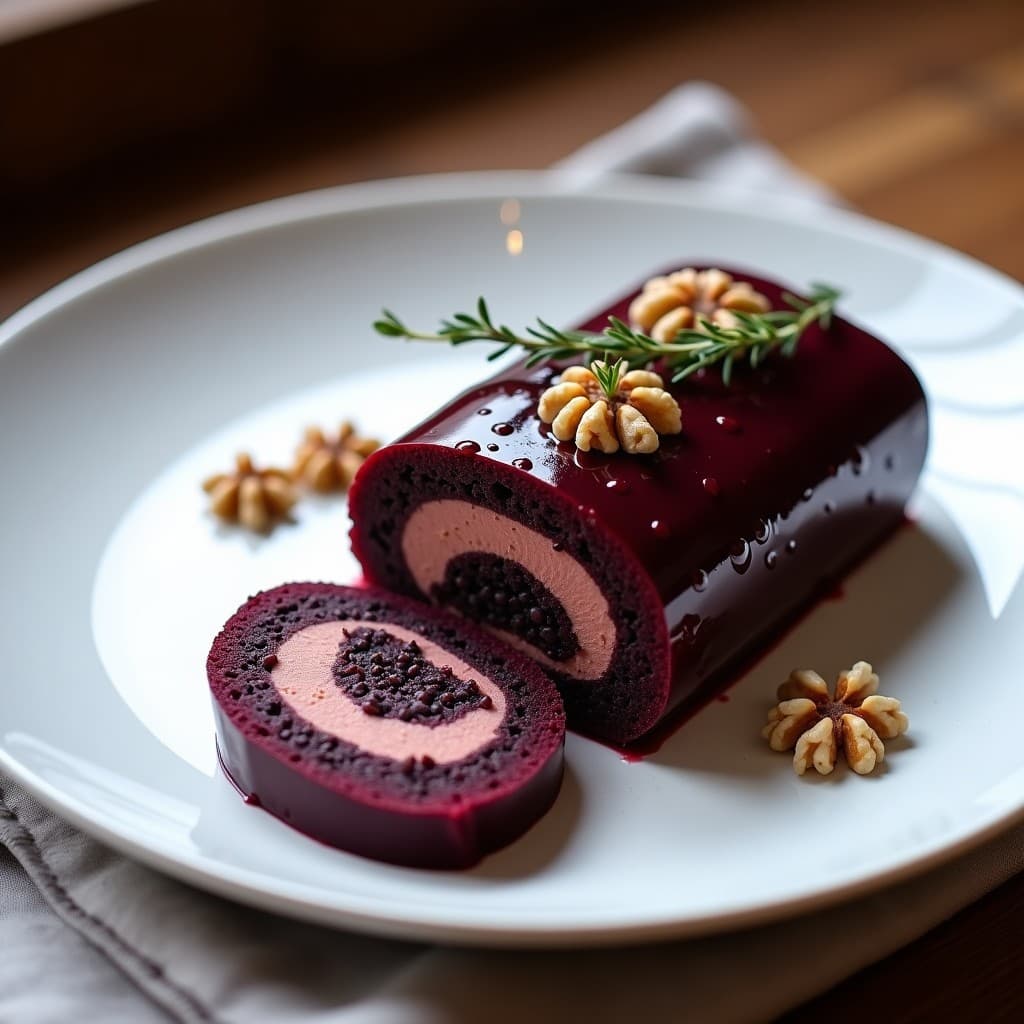 Terrina de Lentejas Beluga y Remolacha con Gelée de Vino Tinto: Receta Vegana Gourmet en Thermomix