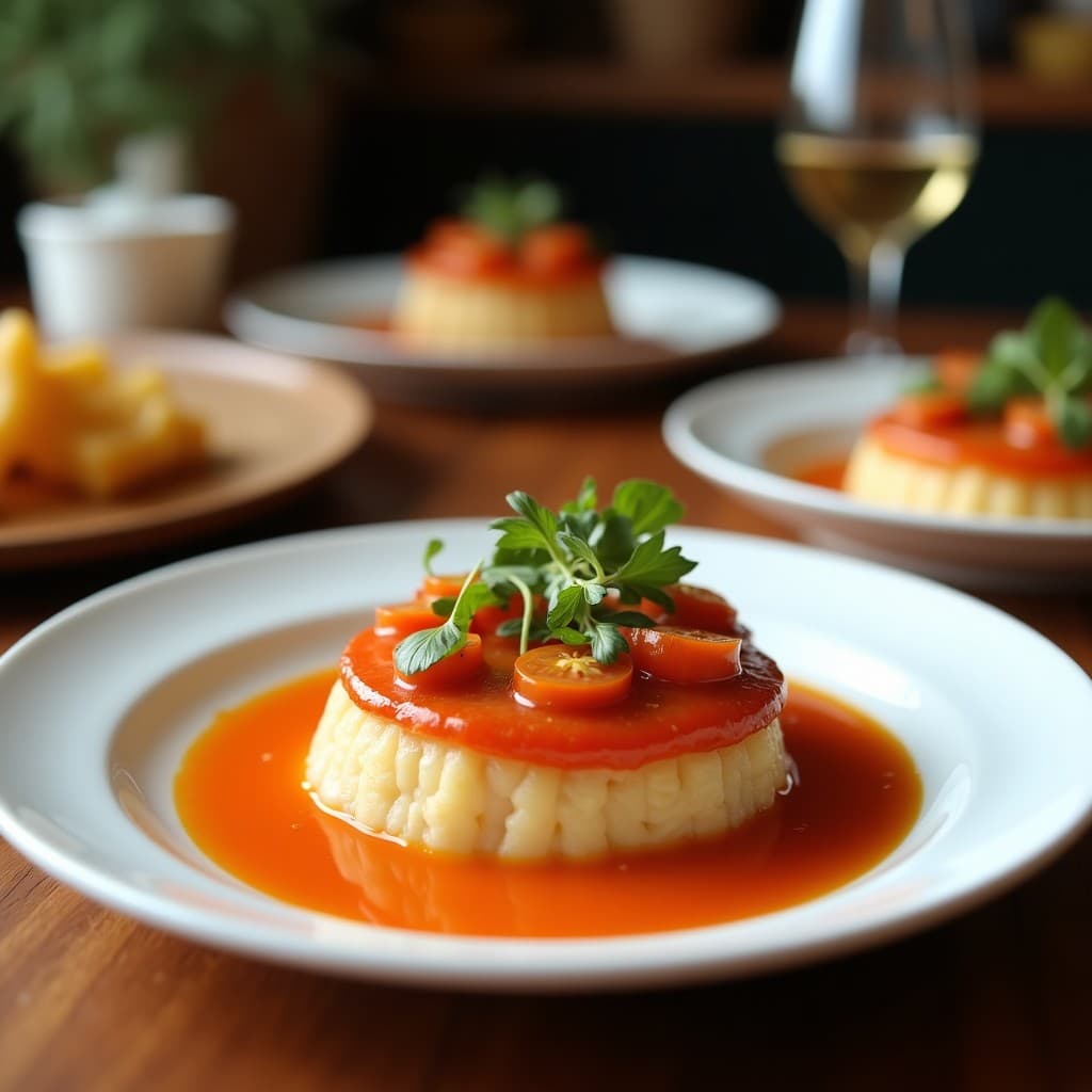 Terrina de Lentejas y Champiñones con Gelatina de Tomate: Entrante Vegano en Moldes Silicone