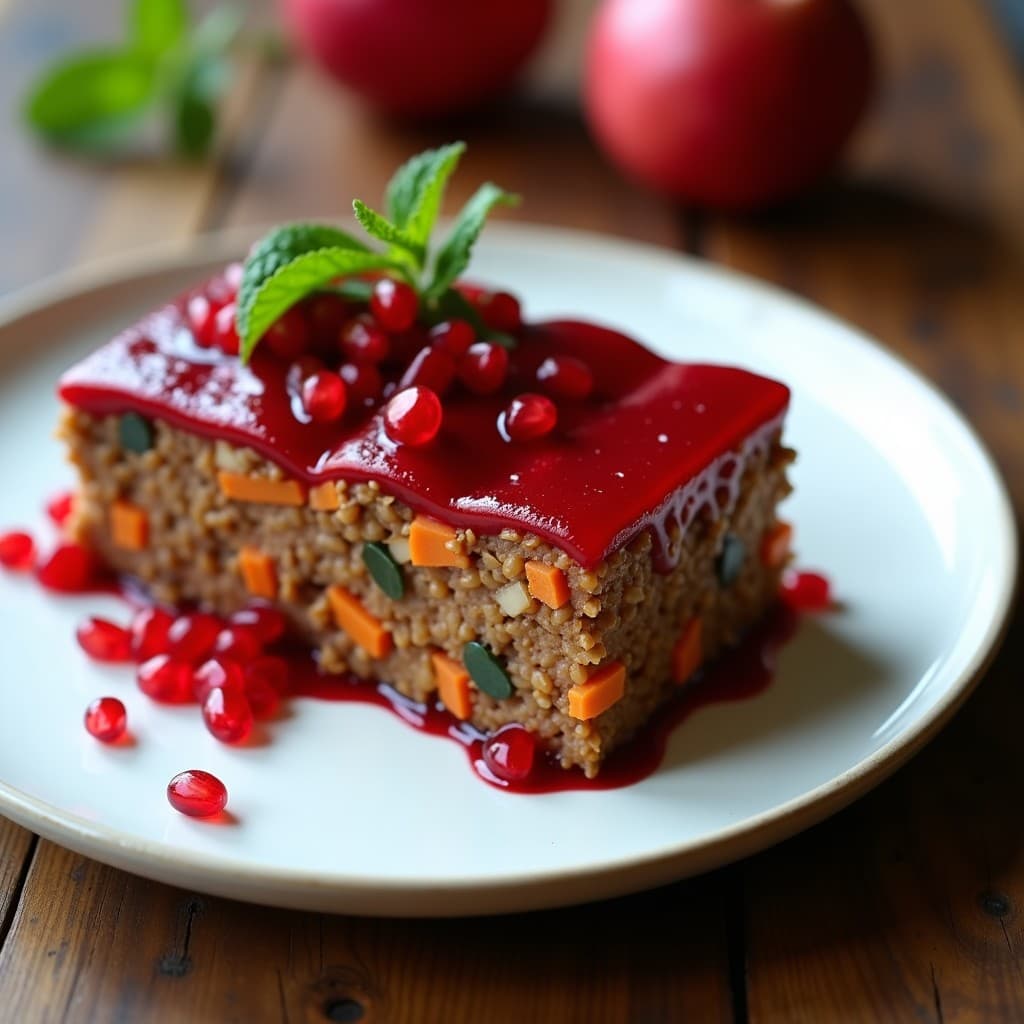 Terrina de Lentejas y Zanahoria con Gelée de Granada: Entrante Vegano Francés en Molde