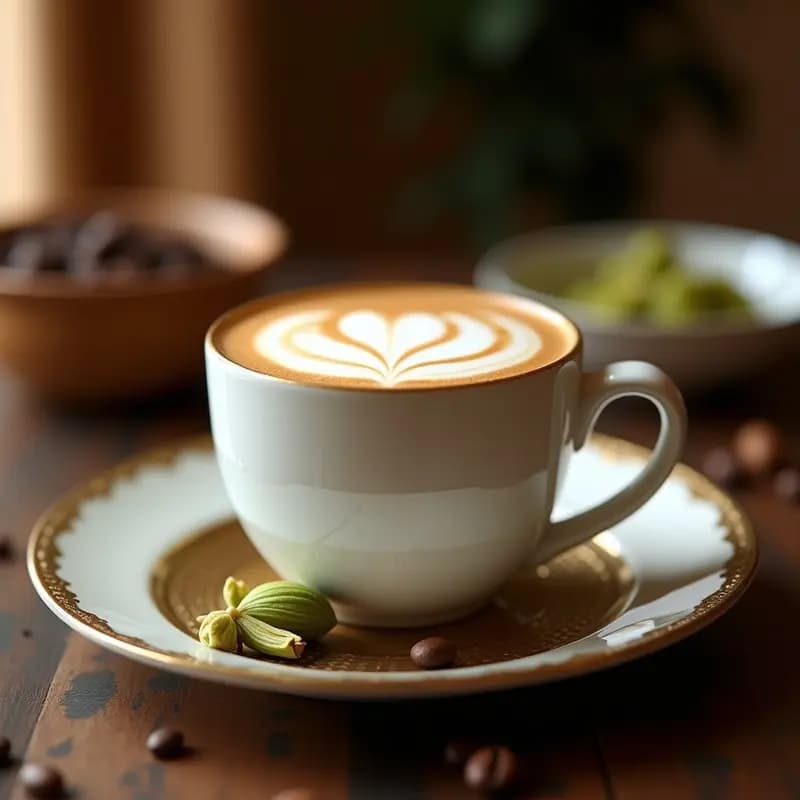 Texpresso de Café Arábica y Cardamomo: Bebida Emiratí Energética Sin Azúcar