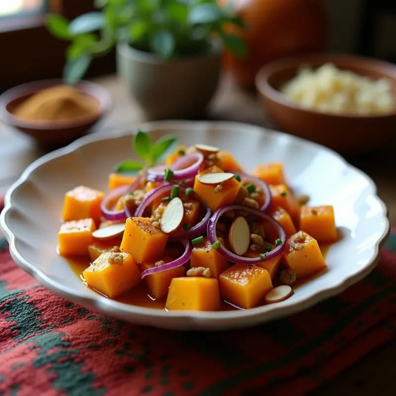 Tفلaya Mchermla (Calabaza Caramelizada con Cebolla y Comino): Receta Marroquí Dulce-Salada