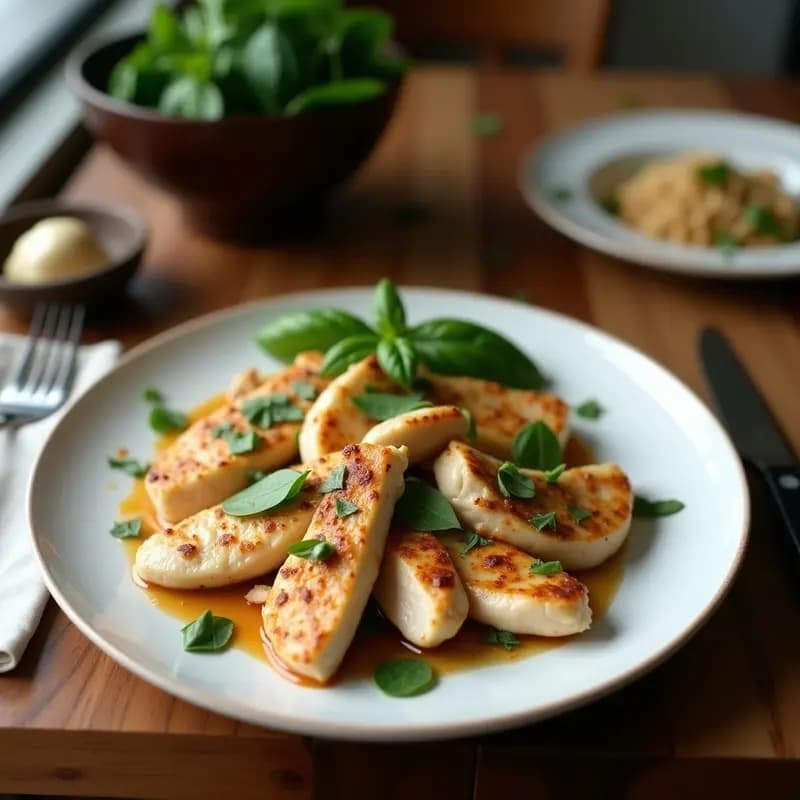 Thai Basil Chicken: Pollo con Albahaca Tailandesa y Arroz Jasmine en 25 Minutos
