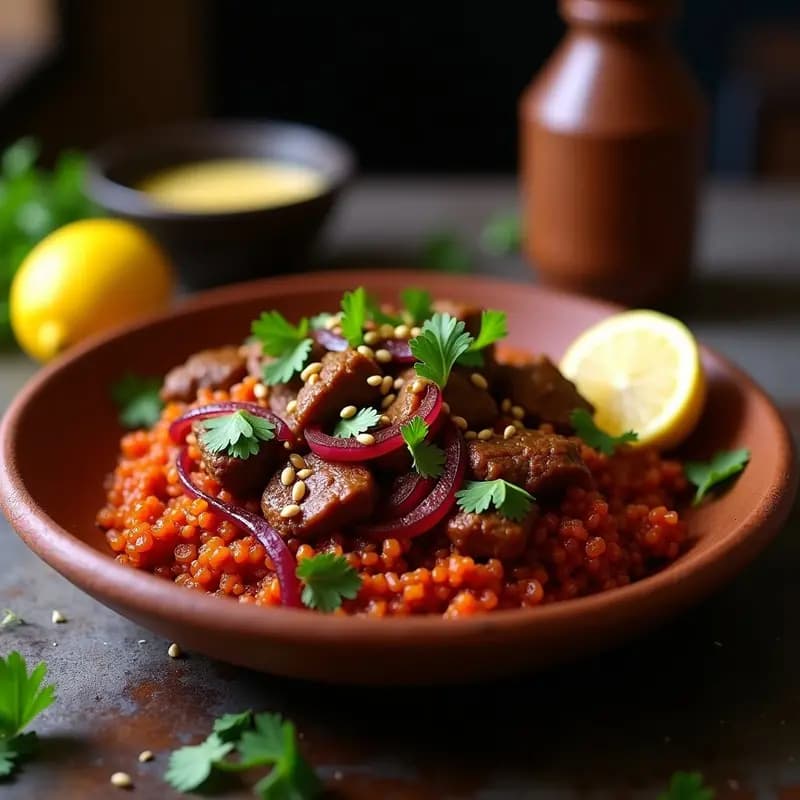 Tibs de Ternera con Berbere: Receta Etiopía Picante con Cebolla Caramelizada