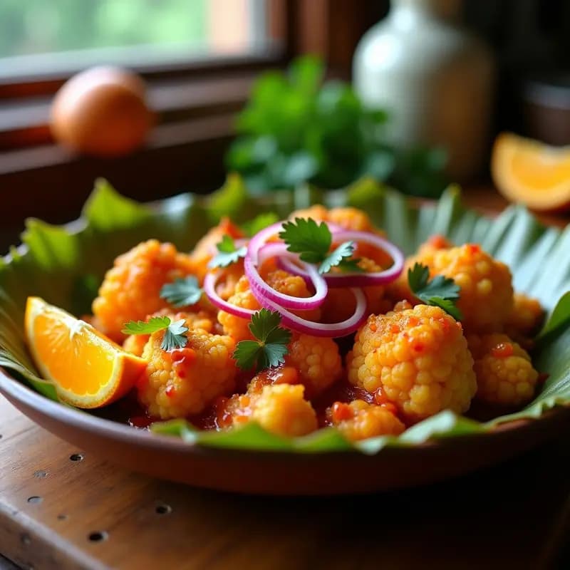 Tikin Xic de Coliflor: Versión Vegana del Plato Yucateco con Achiote y Naranja Agria