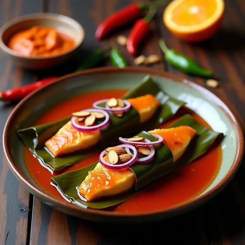 Tikin Xic de Merluza con Achiote y Naranja: Receta Yucateca en Horno Sin Aceite