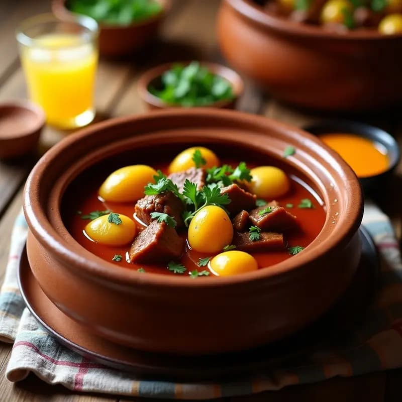 Tikintiki Peruano: Guiso de Carne con Papa Amarilla y Ají Panca en Olla Lenta